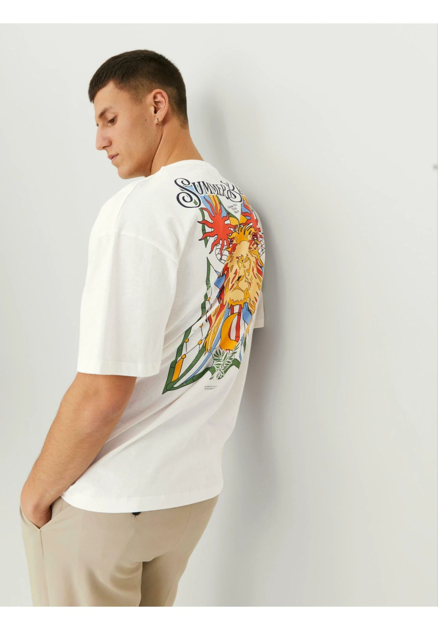 Jack & Jones Ft Ex2 23 - T-Shirt Print - Cloud Dancer 6 Jack & Jones Ft Ex2 23 - T-Shirt Print - Cloud Dancer - Afbeelding 4