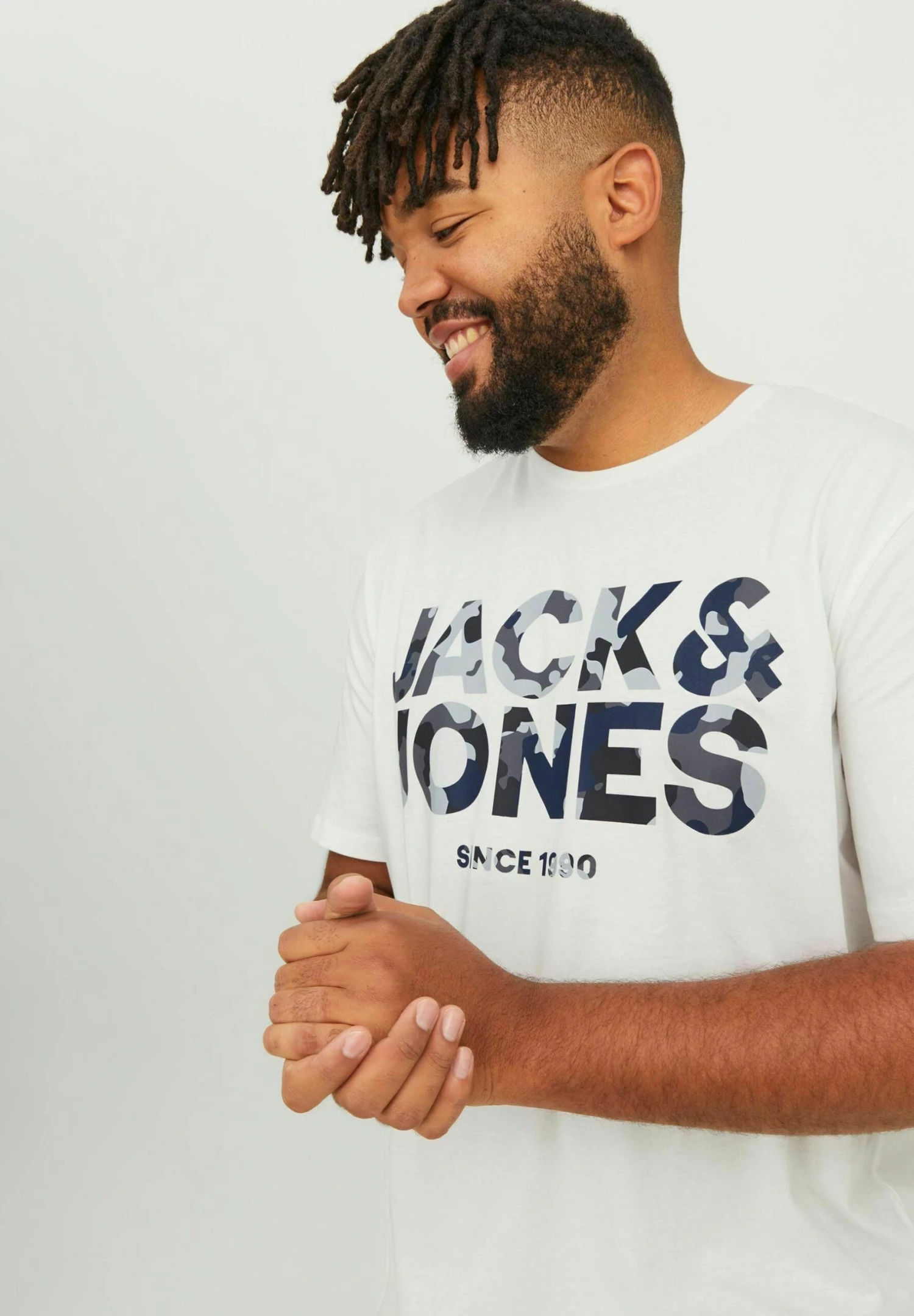 Jack & Jones Plus SizeCrew Neck - T-Shirt Print - Cloud Dancer 6 Jack & Jones Plus SizeCrew Neck - T-Shirt Print - Cloud Dancer - Afbeelding 4