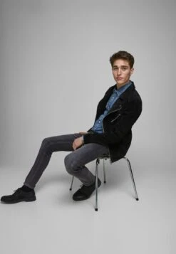 Jack & Jones Jjiglenn Jjoriginal - Slim Fit Jeans - Black Denim
