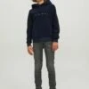 Jack & Jones Junior Jungen Glenn Original Am- Straight Leg Jeans - Black Denim