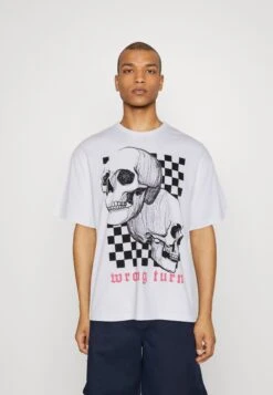 Jack & Jones Jorkoen Tee Crew Neck Unisex - T-Shirt Print - White