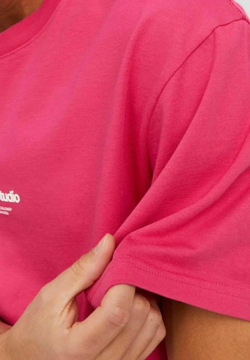Jack & Jones Jorvesterbro Crew Neck Noos - T-Shirt Print - Fuchsia Rose 6 Jack & Jones Jorvesterbro Crew Neck Noos - T-Shirt Print - Fuchsia Rose - Afbeelding 4