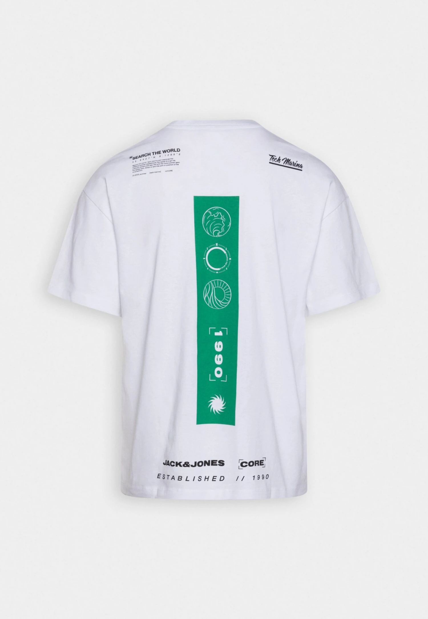 Jack & Jones Jcosearch Tee Crew Neck Unisex - T-Shirt Print - White/Print 8 Jack & Jones Jcosearch Tee Crew Neck Unisex - T-Shirt Print - White/Print - Afbeelding 6