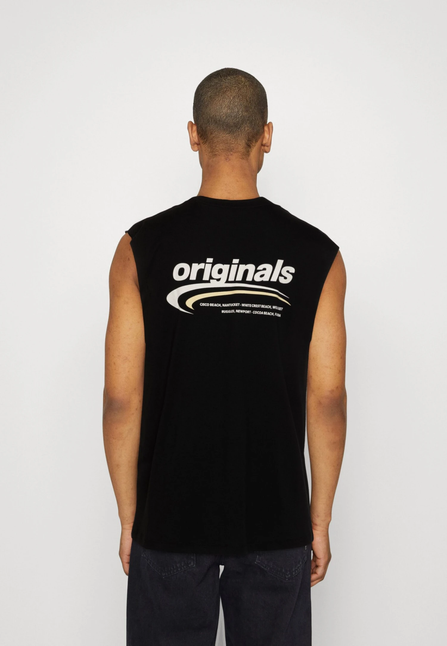 Jack & Jones Jorbrink Belize Sleeveless Crew Neck - Top - Black 3 Jack & Jones Jorbrink Belize Sleeveless Crew Neck - Top - Black