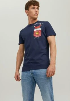 Jack & Jones T-Shirt Print - Dunkelblau