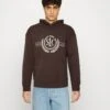 Jack & Jones Jorbrink Crest Hood Unisex- Hoodie - Seal Brown