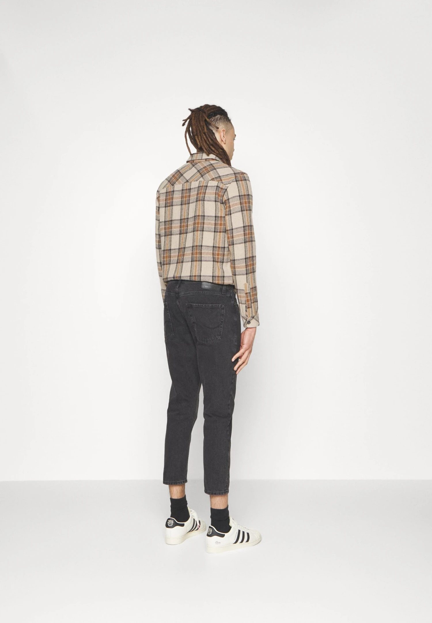 Jack & Jones Jjifrank Jjleen Cropped - Jeans Tapered Fit - Black Denim 5 Jack & Jones Jjifrank Jjleen Cropped - Jeans Tapered Fit - Black Denim - Afbeelding 3