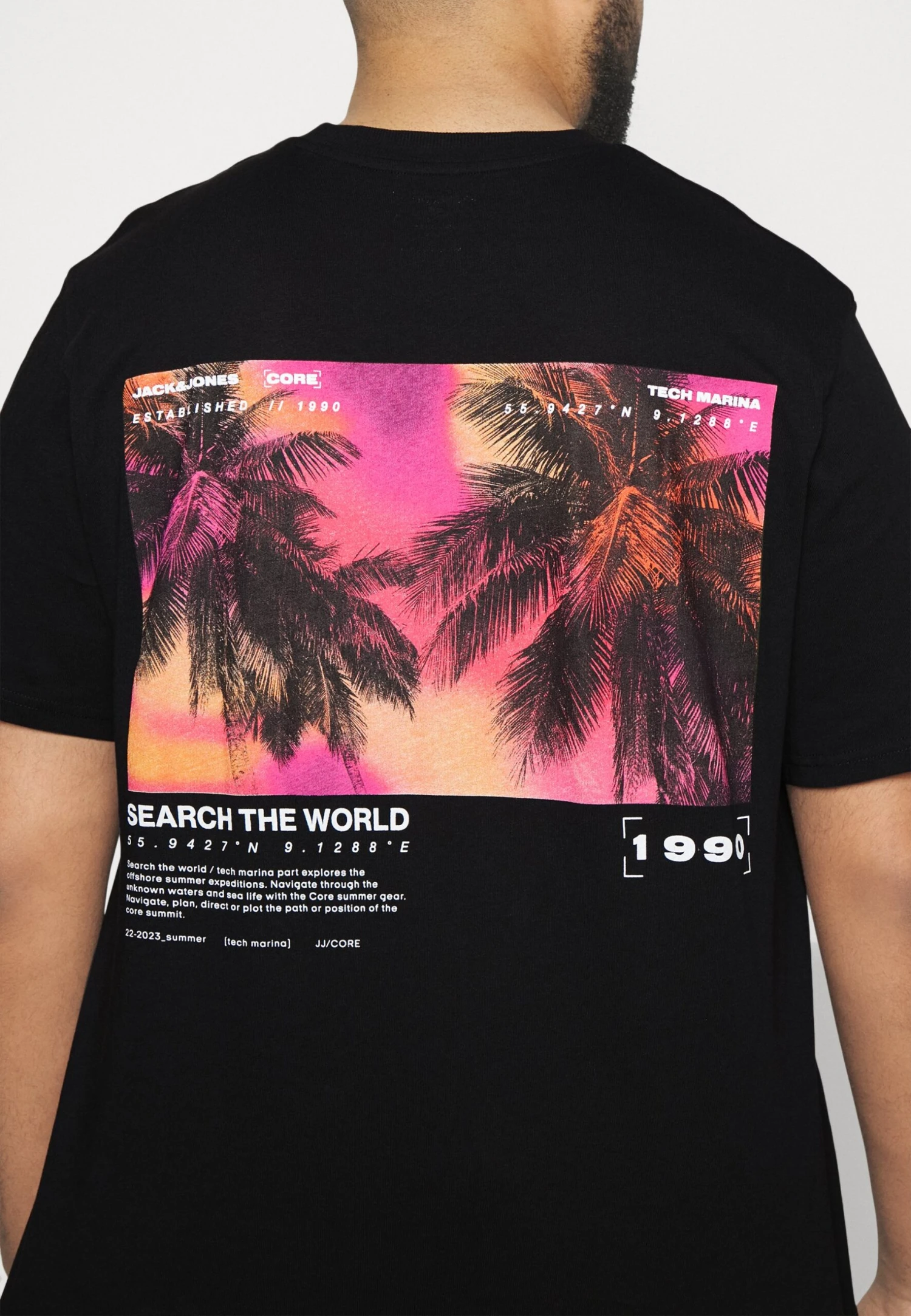 Jack & Jones Back Print Tee Crew Neck- T-Shirt Print - Black 7 Jack & Jones Back Print Tee Crew Neck- T-Shirt Print - Black - Afbeelding 5