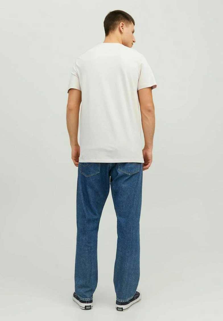 Jack & Jones Crew Neck - T-Shirt Print - Moonbeam 5 Jack & Jones Crew Neck - T-Shirt Print - Moonbeam - Afbeelding 3