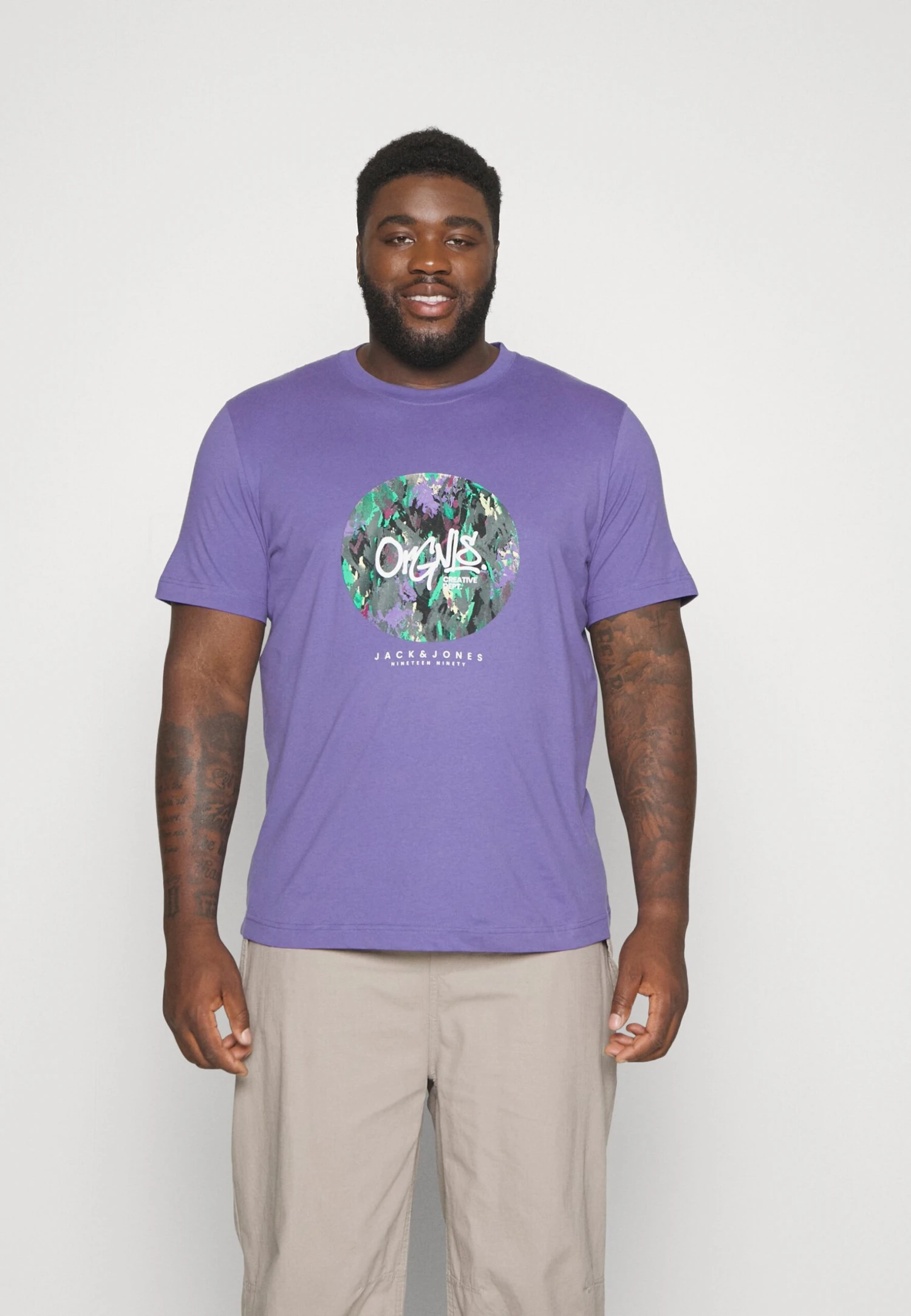 Jack & Jones Jorsilverlake Tee Crew Neck - T-Shirt Print - Twilight Purple 3 Jack & Jones Jorsilverlake Tee Crew Neck - T-Shirt Print - Twilight Purple