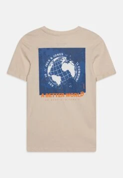 Jack & Jones Junior Jcofilo Ss Crew Neck Aw23 - T-Shirt Print - Moonbeam -Jack & Jones Winkel 8e945edaca7b4138b33f39ce01cc5392