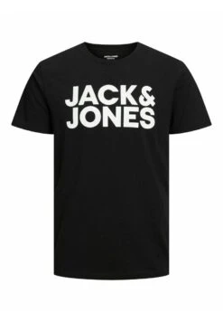 Jack & Jones Jjecorp Logo Ss O NeckNoos - T-Shirt Print - Black
