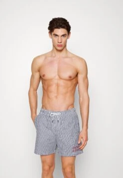 Jack & Jones Jpstfiji Seersucker- Zwemshorts - Navy Blazer