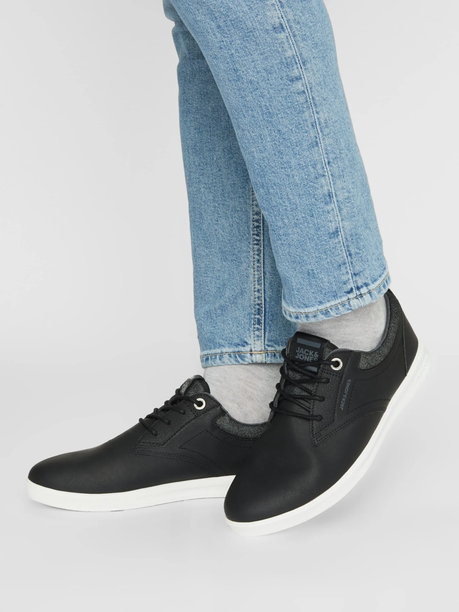 Jack & Jones Casual Sneakers Sneakers Laag WHAL Heren Zwart 6 Jack & Jones Casual Sneakers Sneakers Laag WHAL Heren Zwart - Afbeelding 4