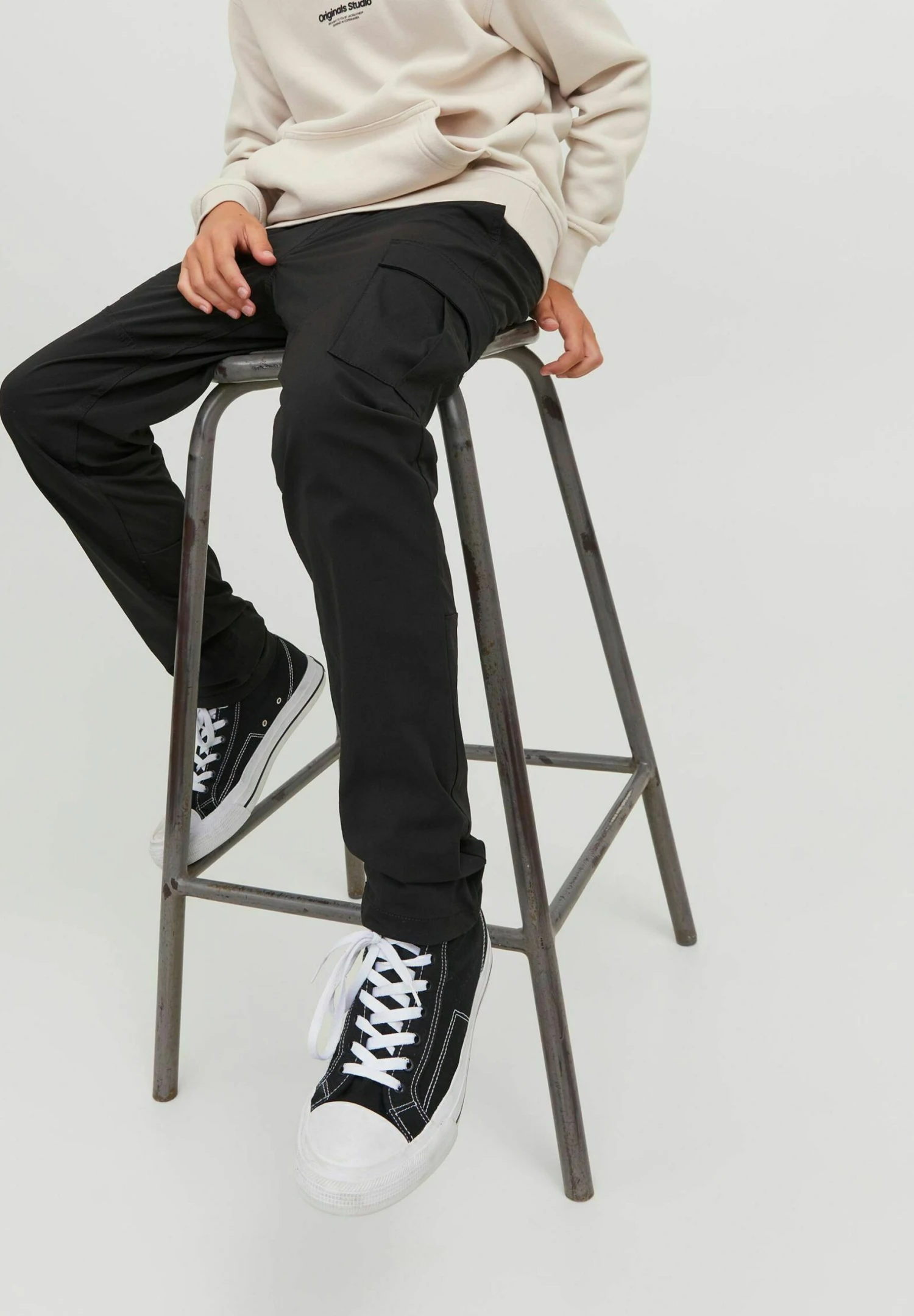 Jack & Jones Junior Karl Brooks - Cargobroek - Black 7 Jack & Jones Junior Karl Brooks - Cargobroek - Black - Afbeelding 5