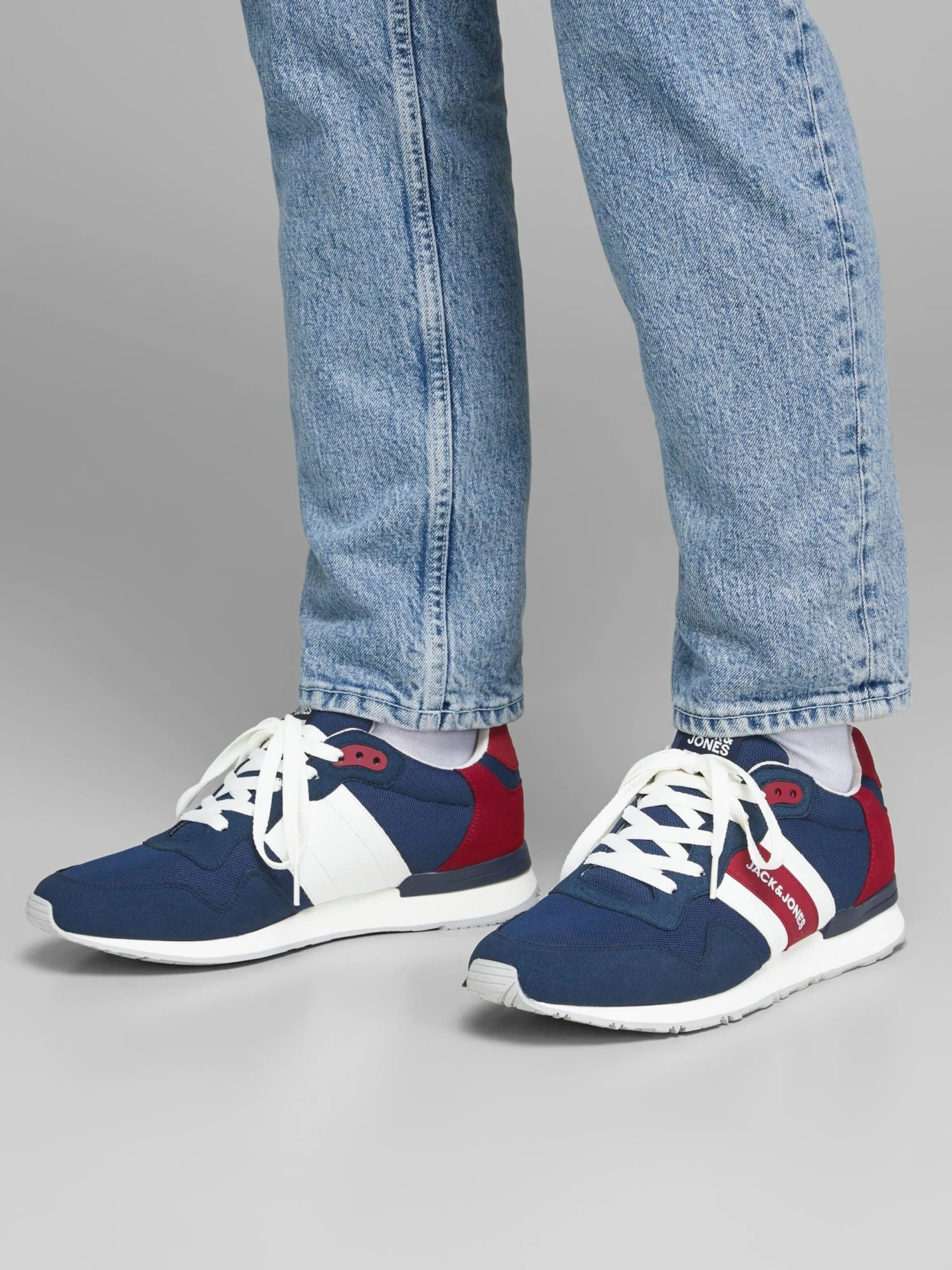 Jack & Jones Casual Sneakers Sneakers Laag Heren Donkerblauw 7 Jack & Jones Casual Sneakers Sneakers Laag Heren Donkerblauw - Afbeelding 5