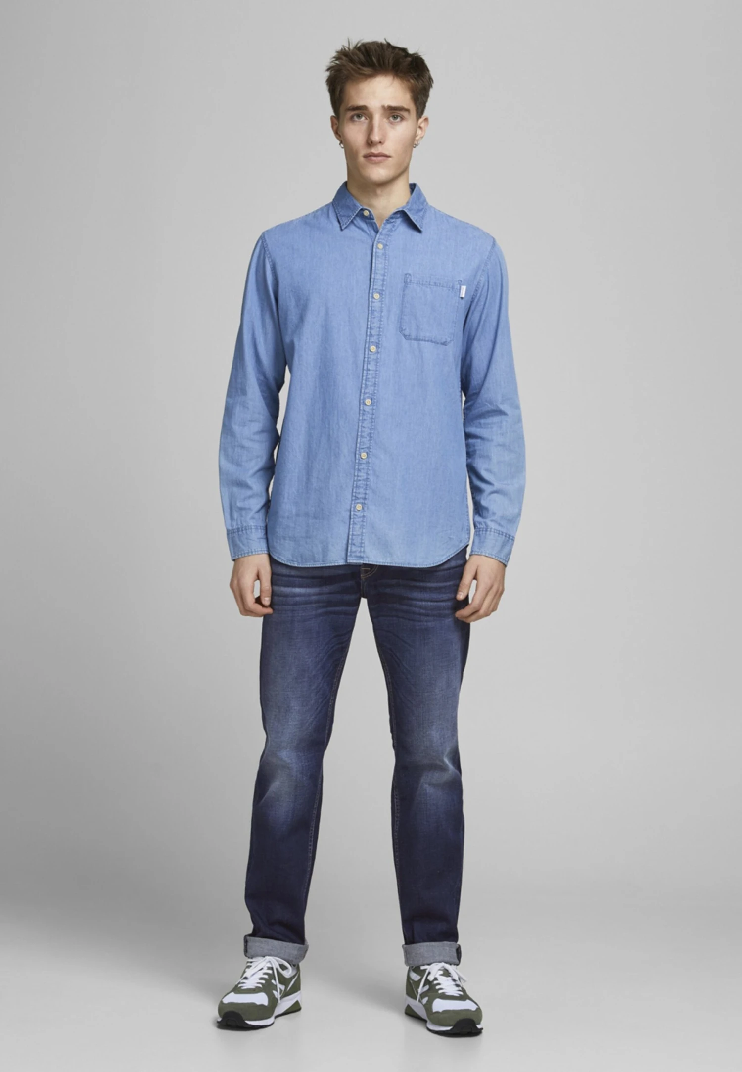 Jack & Jones Jos Noos - Straight Leg Jeans - Blue Denim 4 Jack & Jones Jos Noos - Straight Leg Jeans - Blue Denim - Afbeelding 2
