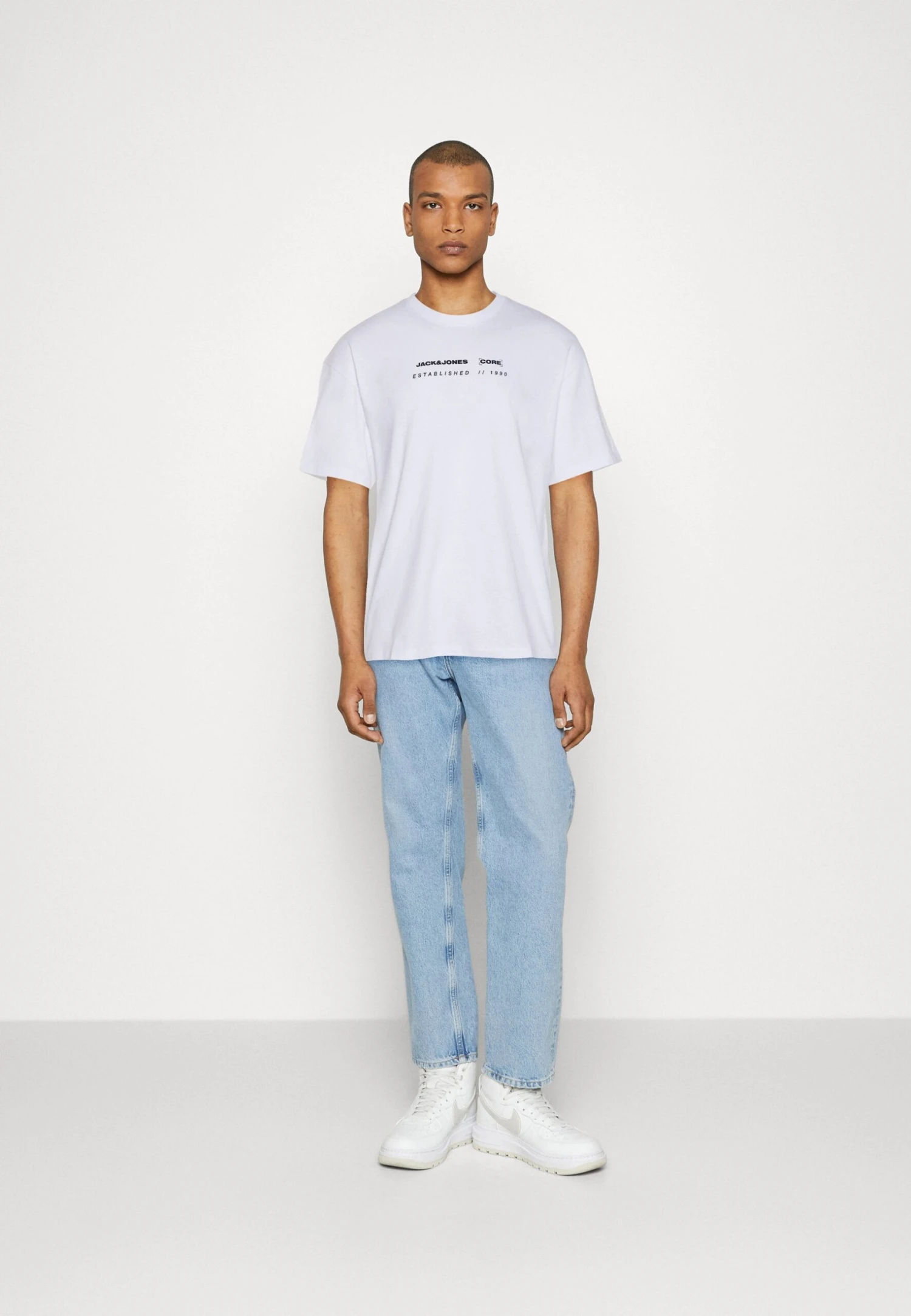 Jack & Jones Jcosearch Tee Crew Neck Unisex - T-Shirt Print - White/Print 4 Jack & Jones Jcosearch Tee Crew Neck Unisex - T-Shirt Print - White/Print - Afbeelding 2