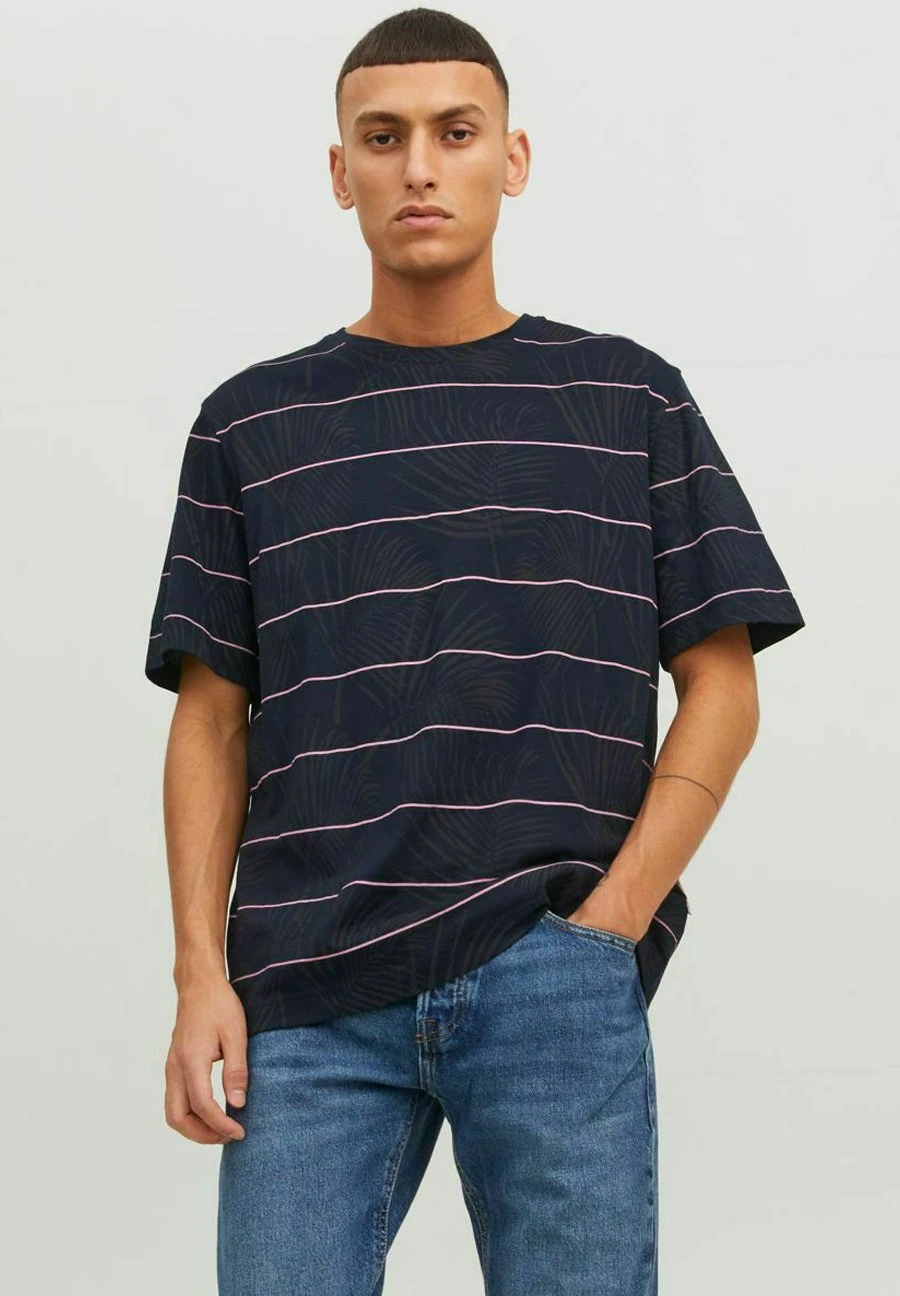 Jack & Jones GESTREIFTES CREW NECK - T-shirt Print 3 Jack & Jones GESTREIFTES CREW NECK - T-shirt Print