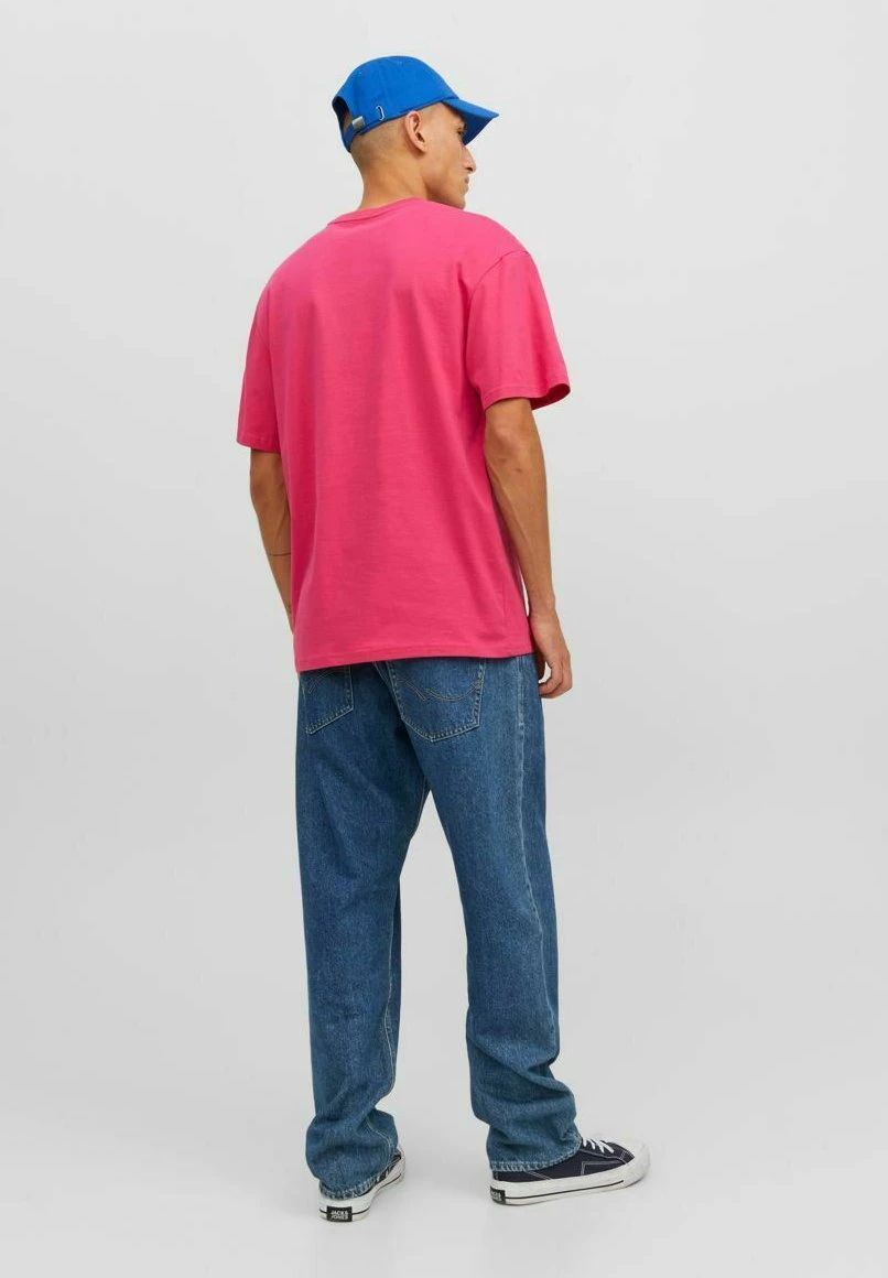 Jack & Jones Jorvesterbro Crew Neck Noos - T-Shirt Print - Fuchsia Rose 5 Jack & Jones Jorvesterbro Crew Neck Noos - T-Shirt Print - Fuchsia Rose - Afbeelding 3