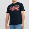 Jack & Jones Elogo Tee Ss O-Neck 2 Col - T-Shirt Print - Navy Blazer -Jack & Jones Winkel a2f33aa3300c4cd38119a40007f6c0eb