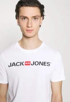 Jack & Jones Jjecorp Logo Tee Crew Neck 3 Pack - T-Shirt Print - White -Jack & Jones Winkel a5b6578159a4492baa04659cb513aa4e