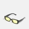 Jack & Jones Jacabel Sunglasses Unisex - Zonnebril - Black Detail/Yellow