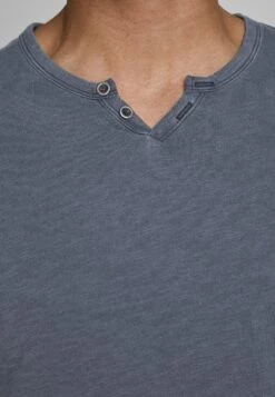 Jack & Jones Jjesplit NeckSs Noos - T-Shirt Basic - Navy -Jack & Jones Winkel ac1e632190594fda97624bd27d93218a