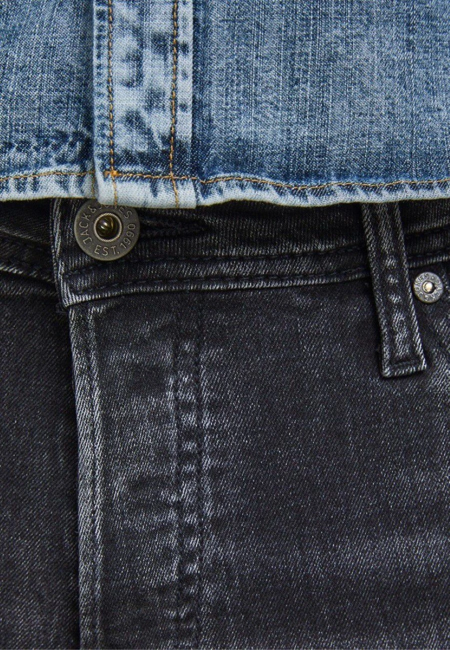 Jack & Jones Jjiglenn Jjoriginal - Slim Fit Jeans - Black Denim 8 Jack & Jones Jjiglenn Jjoriginal - Slim Fit Jeans - Black Denim - Afbeelding 6