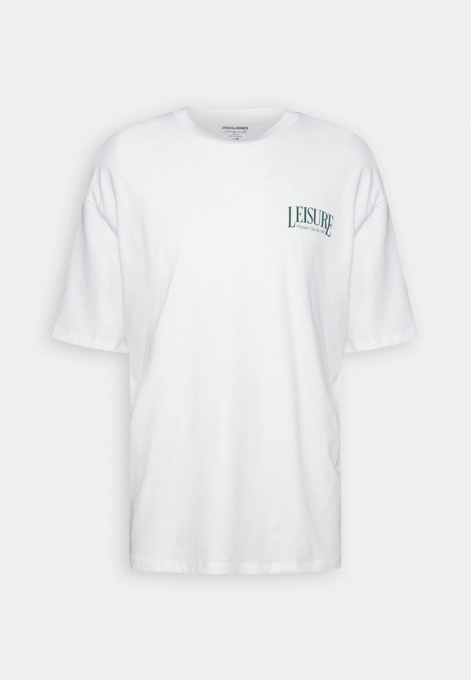 Jack & Jones Jorbrink Crest Tee Crew Neck Unisex- T-Shirt Print - Bright White 6 Jack & Jones Jorbrink Crest Tee Crew Neck Unisex- T-Shirt Print - Bright White - Afbeelding 4