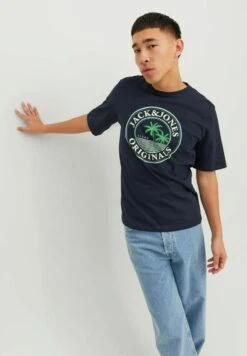 Jack & Jones Crew Neck - T-Shirt Print - Navy Blazer -Jack & Jones Winkel b7a09735a46446d3b24ef32b3fbe2a88