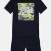 Jack & Jones Junior Jjpete Camo Set - T-Shirt Print - Navy Blazer