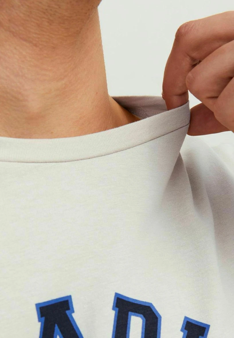 Jack & Jones Crew Neck - T-Shirt Print - Moonbeam 7 Jack & Jones Crew Neck - T-Shirt Print - Moonbeam - Afbeelding 5