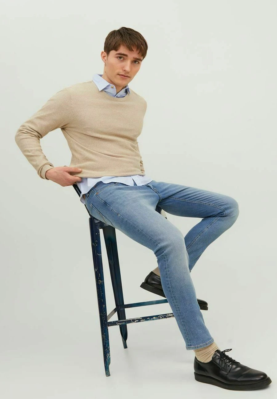 Jack & Jones Glenn Original Mf- Slim Fit Jeans - Blue Denim 8 Jack & Jones Glenn Original Mf- Slim Fit Jeans - Blue Denim - Afbeelding 6