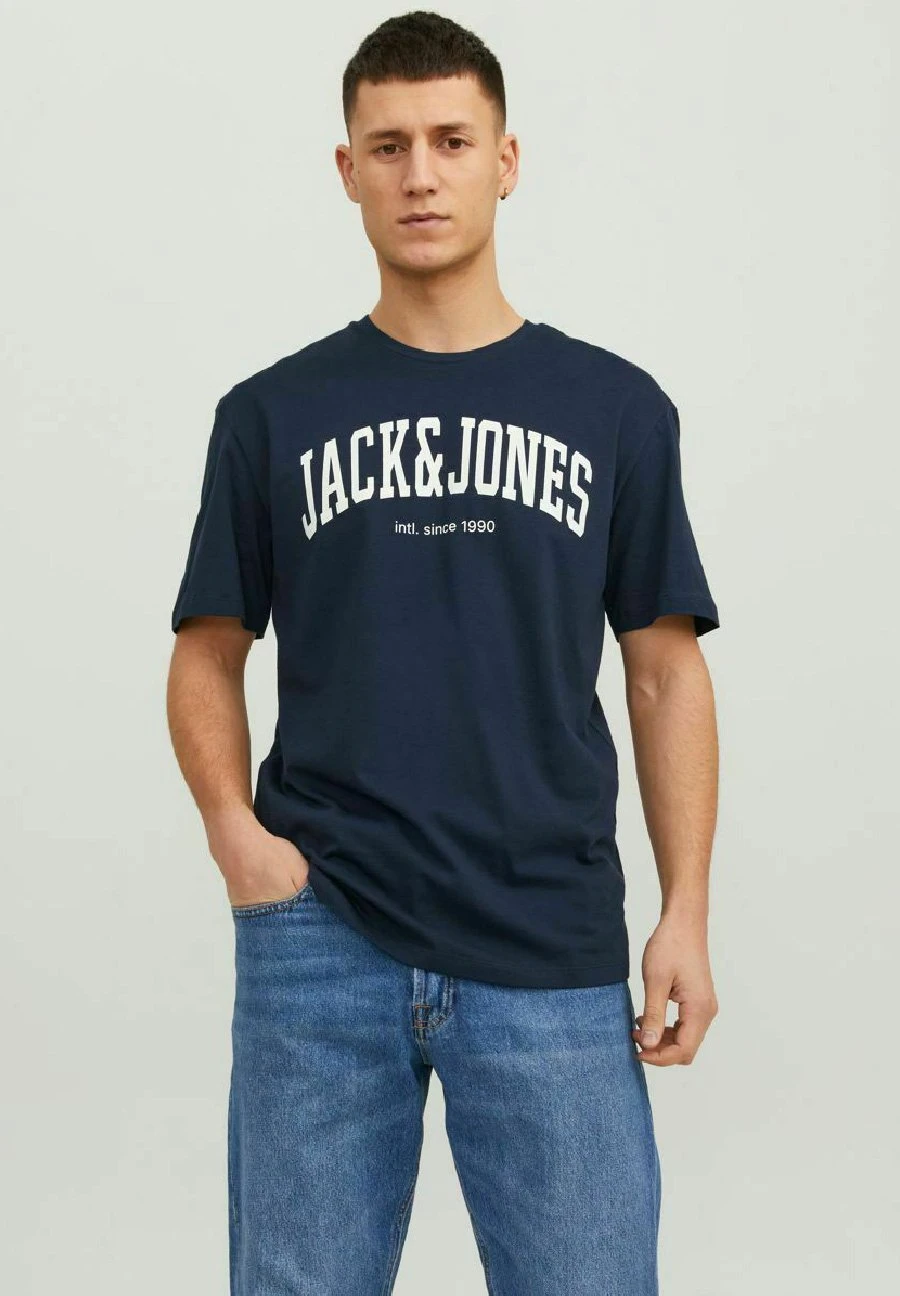 Jack & Jones Logo - T-Shirt Print - Navy Blazer 3 Jack & Jones Logo - T-Shirt Print - Navy Blazer