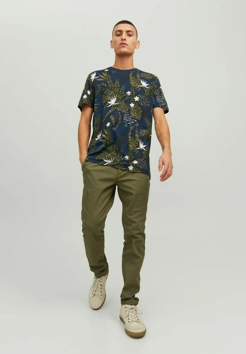 JACK&JONES Premium JPRBLATROPIC CREW NECK - T-shirt Print 4 JACK&JONES Premium JPRBLATROPIC CREW NECK - T-shirt Print - Afbeelding 2