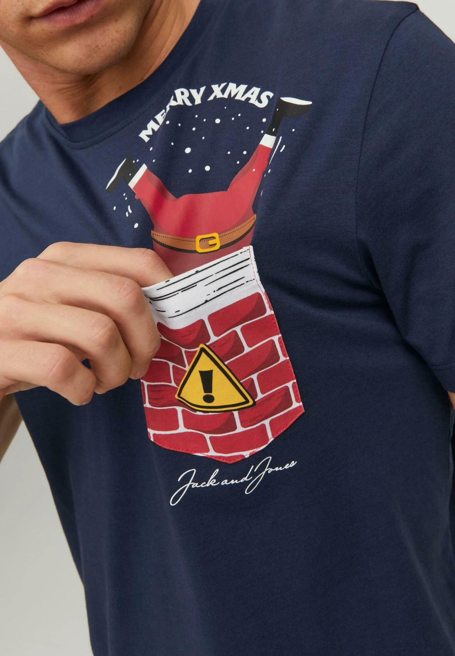 Jack & Jones T-Shirt Print - Dunkelblau 5 Jack & Jones T-Shirt Print - Dunkelblau - Afbeelding 3