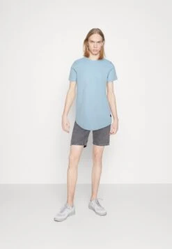Jack & Jones Jjenoa Tee Crew Neck 3 Pack - T-Shirt Basic - Canyon Sunset/Grayed Jade/Airy Blue