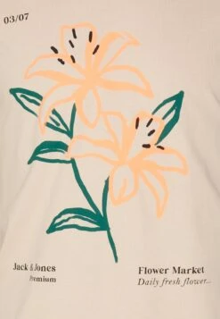JACK&JONES Premium Jprblafoire Tee Crew Neck - T-Shirt Print - White Pepper -Jack & Jones Winkel c1a2076ad4ab448da4cc46194e504139
