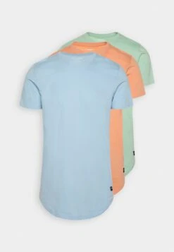 Jack & Jones Jjenoa Tee Crew Neck 3 Pack - T-Shirt Basic - Canyon Sunset/Grayed Jade/Airy Blue -Jack & Jones Winkel c382f89b65cb4005ba012f75468c6009