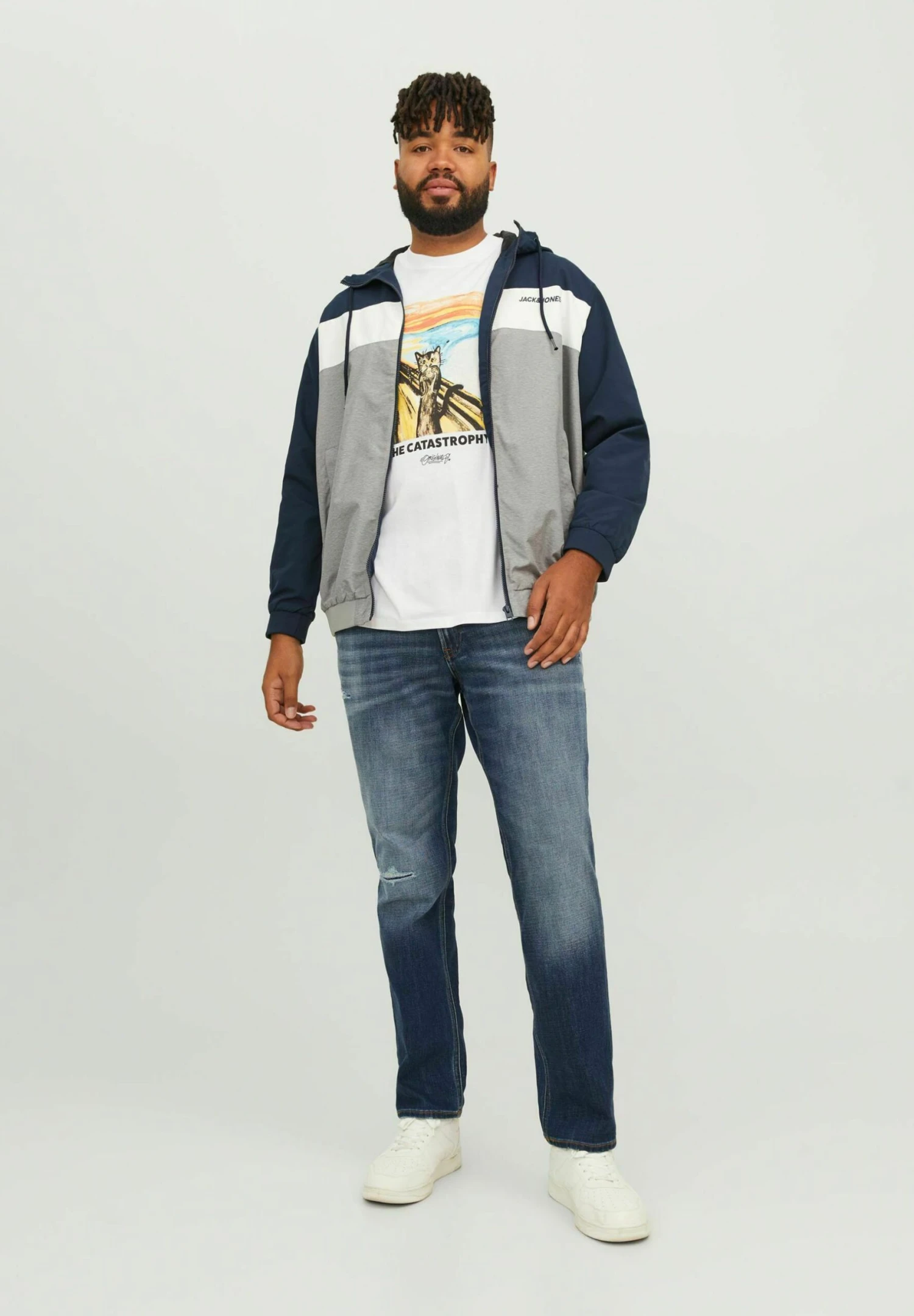 Jack & Jones Crew Neck - T-Shirt Print - Bright White 4 Jack & Jones Crew Neck - T-Shirt Print - Bright White - Afbeelding 2