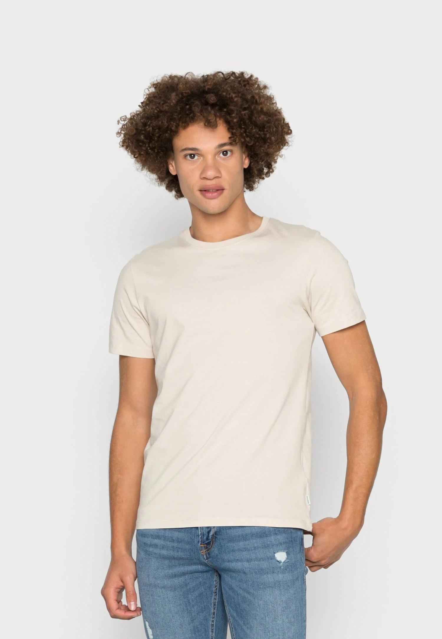 Jack & Jones Jje Basic Tee O Neck Noos - T-Shirt Basic - Moonbeam 3 Jack & Jones Jje Basic Tee O Neck Noos - T-Shirt Basic - Moonbeam