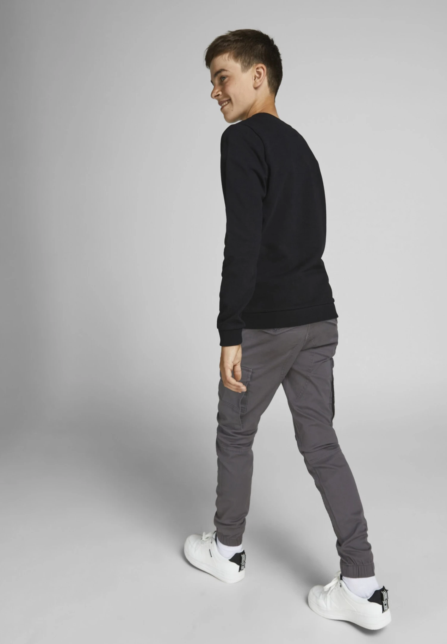 Jack & Jones Junior Jjipaul Jjflake - Cargobroek - Asphalt 7 Jack & Jones Junior Jjipaul Jjflake - Cargobroek - Asphalt - Afbeelding 5