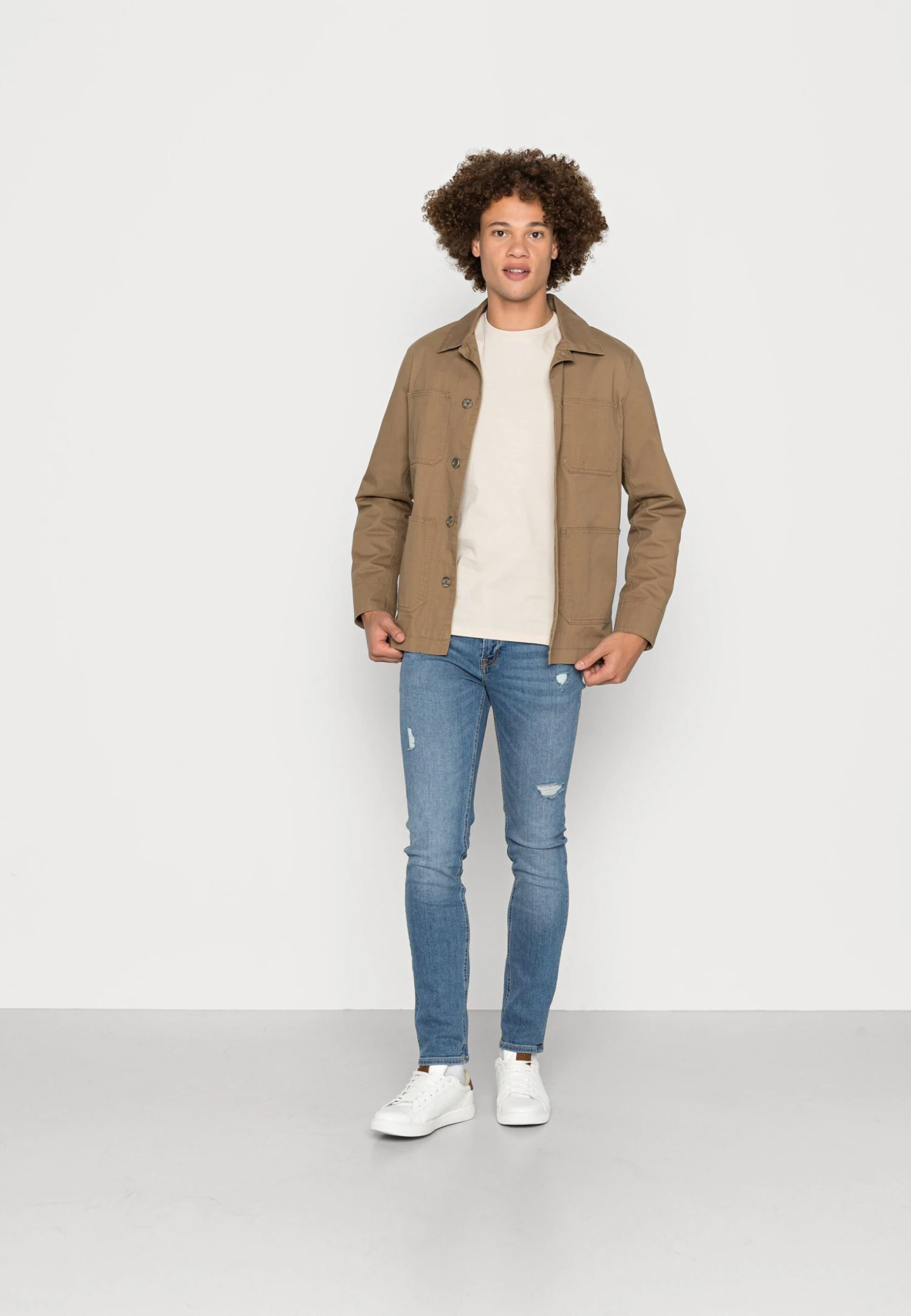 Jack & Jones Jje Basic Tee O Neck Noos - T-Shirt Basic - Moonbeam 4 Jack & Jones Jje Basic Tee O Neck Noos - T-Shirt Basic - Moonbeam - Afbeelding 2