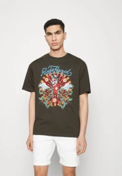 Jack & Jones Jorride Tee Crew Neck Unisex - T-Shirt Print - Raven