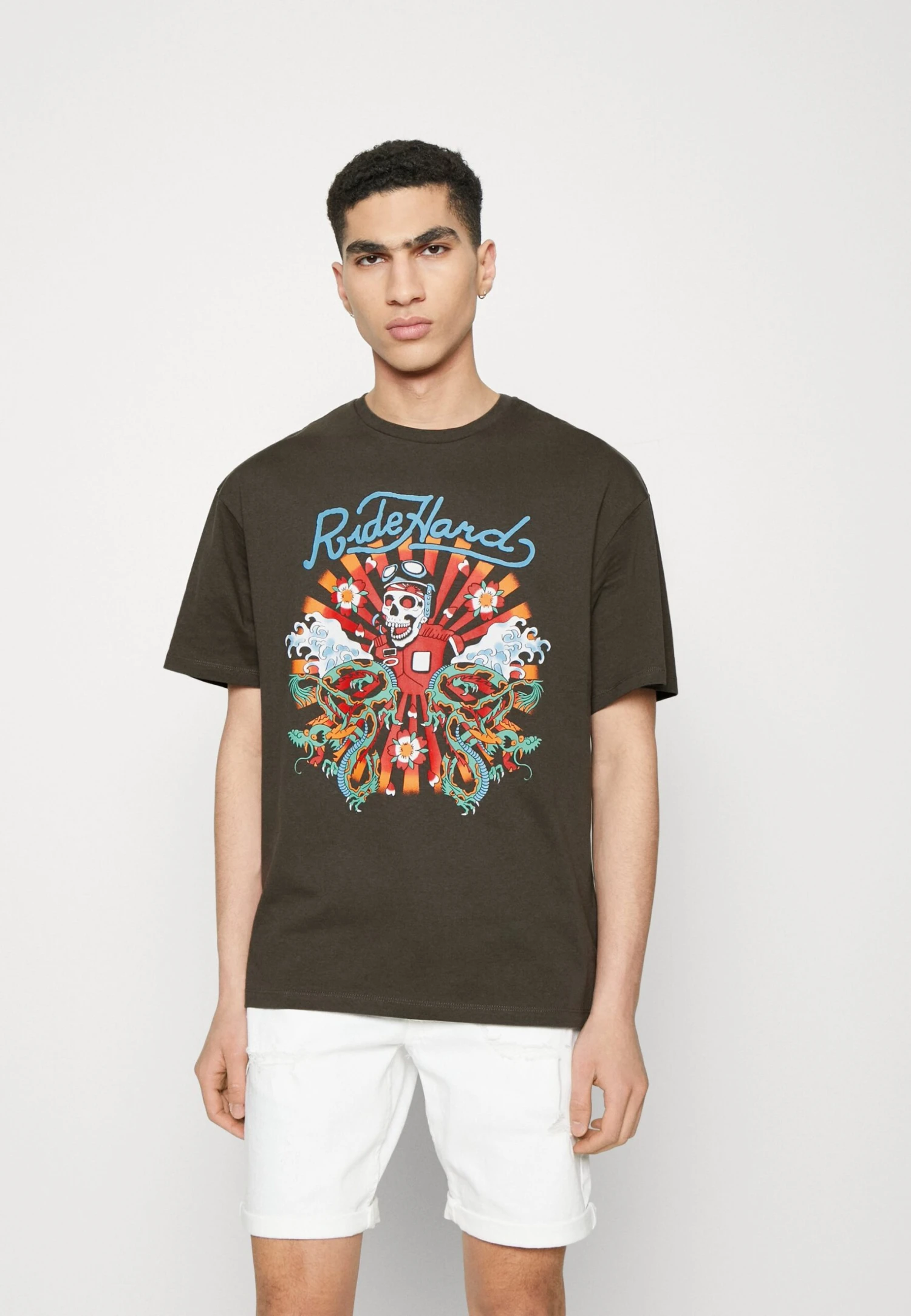 Jack & Jones Jorride Tee Crew Neck Unisex - T-Shirt Print - Raven 3 Jack & Jones Jorride Tee Crew Neck Unisex - T-Shirt Print - Raven