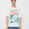 Jack & Jones Tee Crewneck Unisex - T-Shirt Print - White