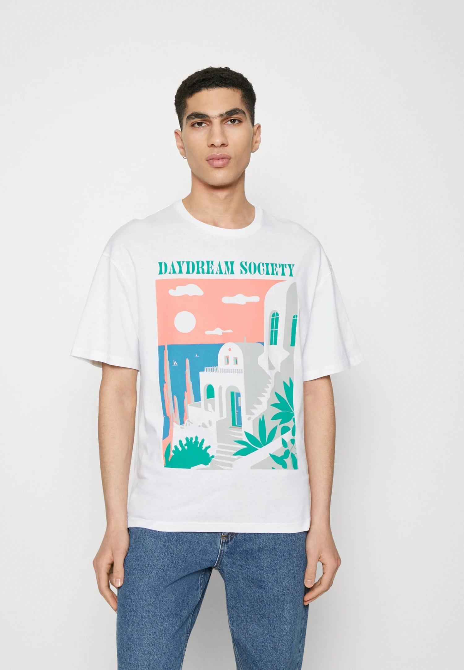 Jack & Jones Tee Crewneck Unisex - T-Shirt Print - White 3 Jack & Jones Tee Crewneck Unisex - T-Shirt Print - White