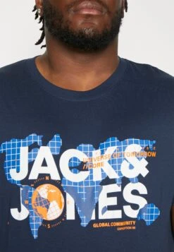 Jack & Jones Jcodust Tee Crew Neck - T-Shirt Print - Navy Blazer -Jack & Jones Winkel ce42536762604eb9a2bb446c1de18a49