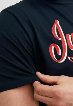 Jack & Jones Elogo Tee Ss O-Neck 2 Col - T-Shirt Print - Navy Blazer -Jack & Jones Winkel cf8e16de61514c9180b8f7dc527a2641